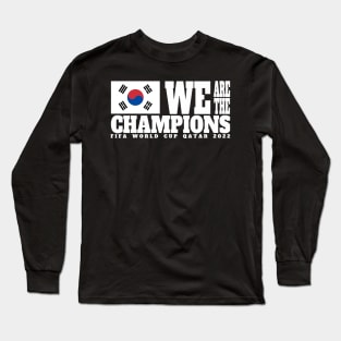 Fifa World Cup Qatar 2022 Champions - South Korea - Dark Color Edition Long Sleeve T-Shirt